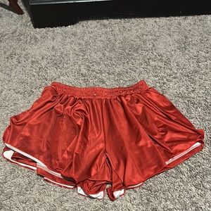 Red butterfly shorts